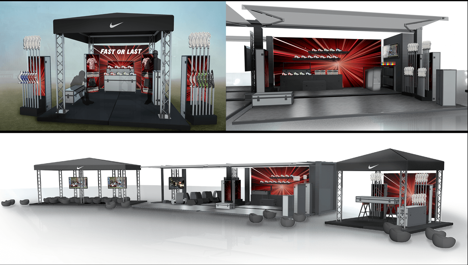 Nike Lacrosse Event renderings