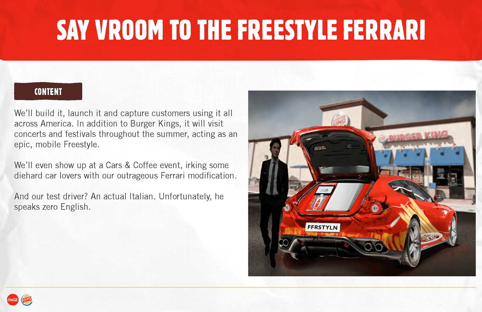 Coke Freestyle: Burger King concept deck