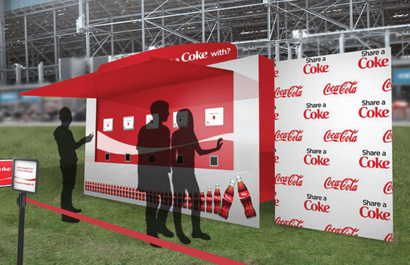 Share a Coke kiosk rendering
