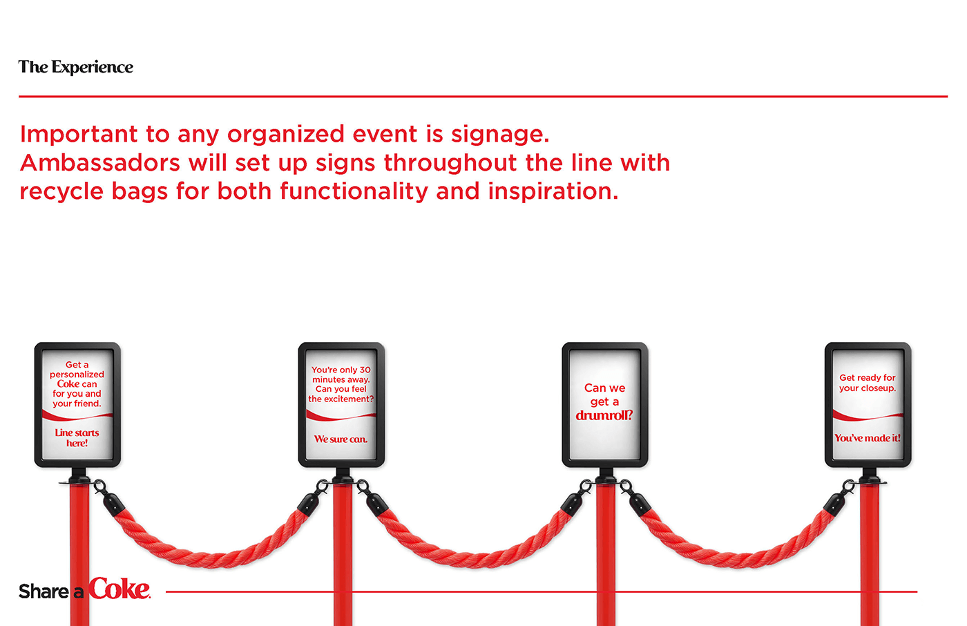 Share a Coke optimization: line signage