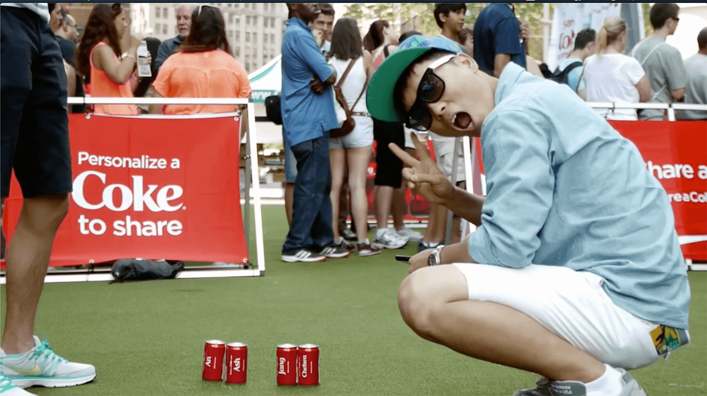 Share a Coke event attendees