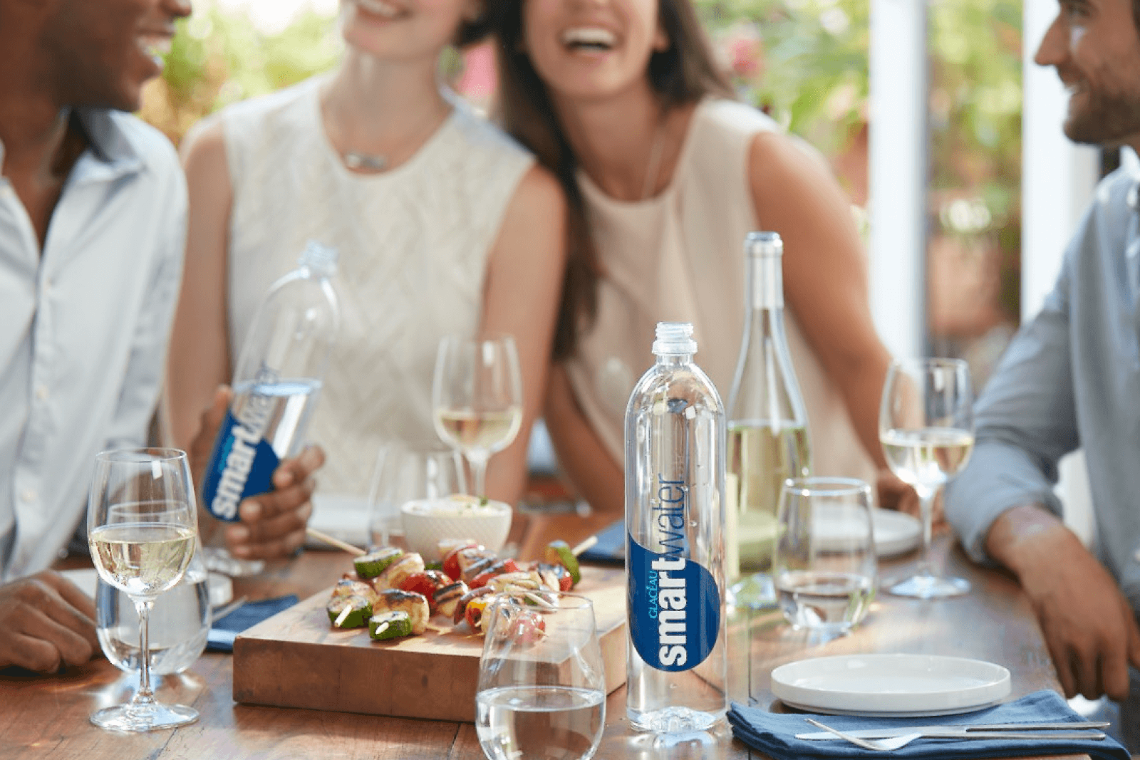 smartwater and food photoshoot