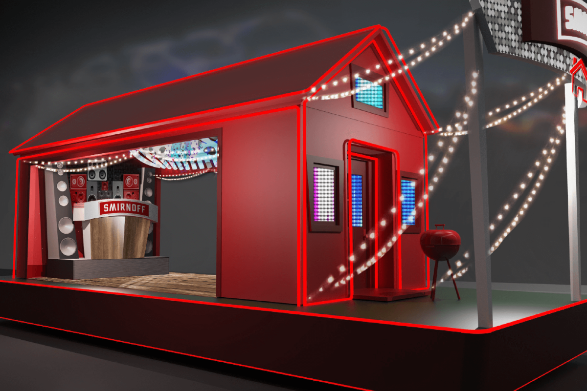 Smirnoff House rendering: pride float