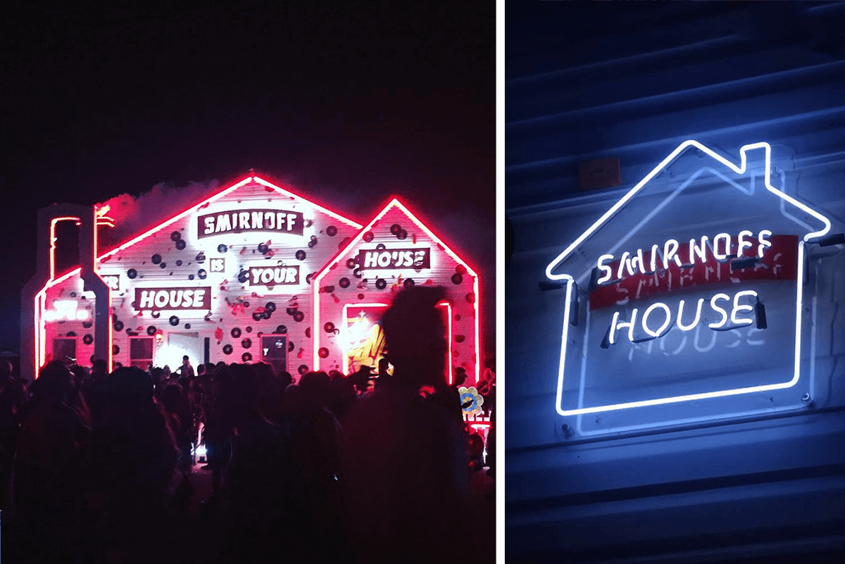 Smirnoff House: production photos