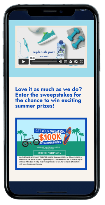 BJ's club -Vitacoco mobile site