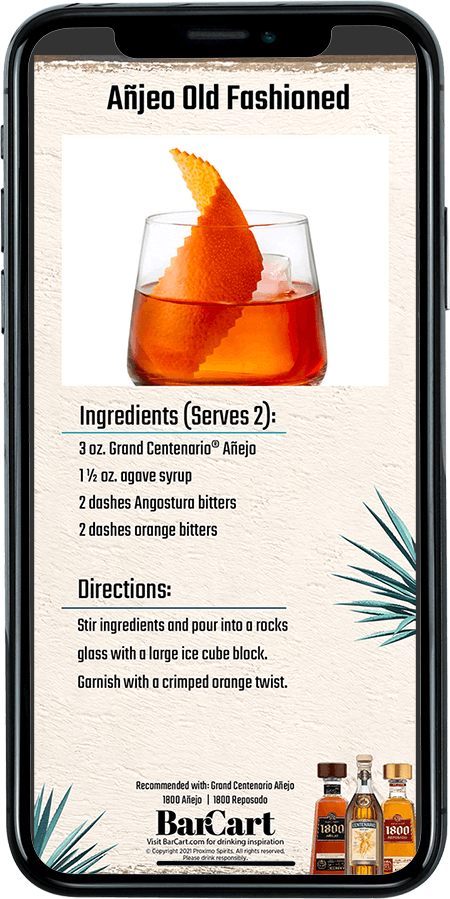 Tequila advisor recipe card