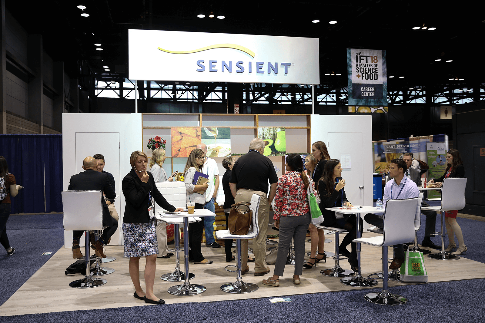 Sensient trade show: meeting area